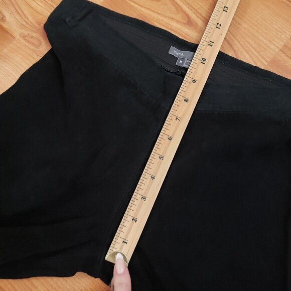 Vince Genuine Suede Leather Leggings Stretch Black Pants Sz Medium M - Picture 8 of 9